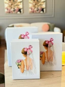 Çeyiz Kutusu-3 Lü Çeyiz Kutusu-Pembe Fiyonklu Gelin Kutusu-Gelin Bohça Kutusu-Gelin Kutusu - 3