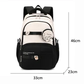 Bahar Yeni Öğrenci Sırt Çantası Okul Çantası Basit Kore Tarzı Sırt Çantası Kadın Seyahat Eğlence Çantası thumbnail 2