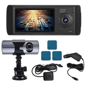 PowerMaster R300 GPS Destekli Çift Kameralı Araç İçi DashCam DVR Kamera Seti - 3