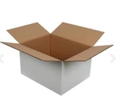 Kolix 50x40x40 15 Adet Beyaz Taşıma-Çeyiz-Paketleme Kolisi Çift Oluklu Karton Koli - 1
