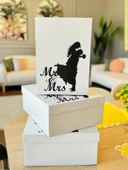 Mr & Mrs Box-Gelin Damat Hediye Kutusu-Nişan Bohça Kutusu-Özel Tasarım Hediye Kutusu - 5