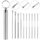 Sunup SN-27132 Paslanmaz Çelik 10'lu Kulak Temizleme Seti - 3