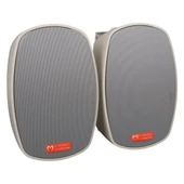 MagicVoice MV-22 12 CM 40 Watt Komütatörlü Hat Trafolu Krem Beyaz Sütun Hoparlör (2'li Takım) - 2