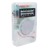 Starnic ST-821 AM-FM Şeffaf Analog Hapishane Radyosu (88-108 FM Frekans Aralığı) - 1