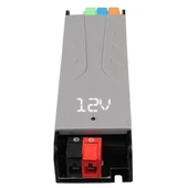 PowerMaster PM-26843 12/24/36/48 Volt 4 Amper 100 Watt Metal Kasa Kademeli Adaptör Voltaj Göstergeli 148x43x27mm - 3