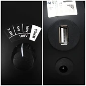 MagicVoice MV-13 7.5 CM 20 Watt Komütatörlü Hat Trafolu Siyah Sütun Sarkık Hoparlör (2'li Takım) - 4