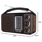 MagicVoice USR11 Portatif Analog Radyo FM-USB-SD/MMC-AUX (88-108 FM Frekans Aralığı) - 4