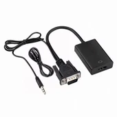 X-Level XCC7804 Ses Girişli VGA TO HDMI Dönüştürücü (45 CM AUX Kablo 15 CM VGA Kablo) - 2