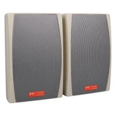 MagicVoice MV-24 13 CM 50 Watt Komütatörlü Hat Trafolu Krem Beyaz Sütun Hoparlör (2'li Takım) - 2