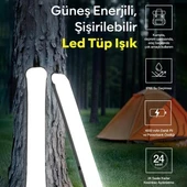 ZMR ZMR-385 Katlanır Şişirilebilir Beyaz Ledli Aydınlatma Tüpü USB Ve Güneş Enerjisi Şarjlı Armatür thumbnail 4