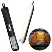 ZMR ZMR-385 Katlanır Şişirilebilir Beyaz Ledli Aydınlatma Tüpü USB Ve Güneş Enerjisi Şarjlı Armatür thumbnail 1