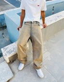 Premium Eskitme Vintage Baggy Pantolon - 1