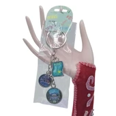 Kazakistan Üçlü Epoksi Metal Çift Taraflı Damla Anahtarlık Kazakhstan thumbnail 2