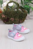 Fort 3356 Gz Kuş Figürlü Anaokulu Kreş Ev Kız Çocuk Keten Panduf Ayakkabı thumbnail 1