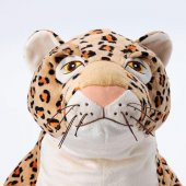Peluş Leopar Bej Renk 80 cm Leopar Yumuşak Oyuncak - 2
