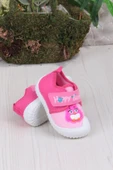 Fort 3356 Gz Kuş Figürlü Anaokulu Kreş Ev Kız Çocuk Keten Panduf Ayakkabı thumbnail 9