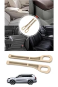 Krem 2 Adet Araç Oto Koltuk Arası Boşluk Doldurma Pedi Cüzdan Para Düşme Önleyici Telefon Tutucu thumbnail 8