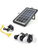 Everton Rt-999 SolarPanelli /Ledli Güneş Enerjili Radyo Usb/ 3 Adet Ampul Şarjlı (Solar 9V - 2