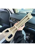 Krem 2 Adet Araç Oto Koltuk Arası Boşluk Doldurma Pedi Cüzdan Para Düşme Önleyici Telefon Tutucu thumbnail 6