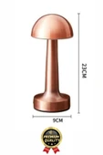 Özel Üretim Dokunmatik Şarjlı Dekoratif 3 Modlu 23 cm x 9 cm Modern Aç/Kapa Butonlu Led Masa Lambası - 2