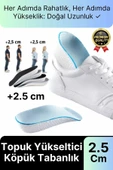 Eva Bellek Köpük Stoma Ortopedik Boy Uzatıcı Spor Ayakkabı Topuk Yükseltici Köpük Tabanlık 2.5 Cm - 1