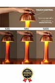 Özel Üretim Dokunmatik Şarjlı Dekoratif 3 Modlu 23 cm x 9 cm Modern Aç/Kapa Butonlu Led Masa Lambası - 4