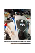 Bmw Gs R1250 2021 Ile Uyumlu Kaydırmaz 6d Karbon Tank Pad Gc14 thumbnail 3
