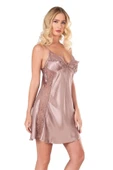 Amora Secret Vizon Kısa Saten Gecelik thumbnail 2