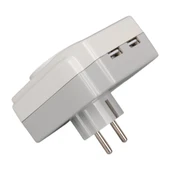 Powermaster PM-18721 16 Amper - 3680 Watt Tekli Çocuk Korumalı 2 USB'lı 1400 Joule Akım Korumalı Priz thumbnail 3