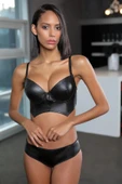 MOONLİGHT 323 Destekli Deri Görünümlü Sütyen Takımı thumbnail 1