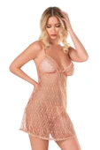 AmoraSecret AmoraSecret Koral Kısa Tül Gecelik - 3