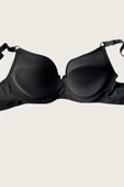 AmoraSecret AmoraSecret Siyah-Ten 2'li Mikro Kumaş Push Up Dolgulu Balenli Günlük Destekli Sütyen - 2