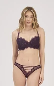 AmoraSecret MOONLIGHT 326 VİŞNE SÜTYEN SLİP TAKIM - 1