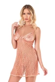 AmoraSecret AmoraSecret Koral Kısa Tül Gecelik - 2