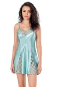 AmoraSecret AmoraSecret Aqua Saten Gecelik - 1