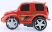 TOYZ DÜKKANIM Sürtmeli Kırılmaz Kırmızı Suv Jeep G21 Kız Erkek Çocuk Oyuncak Eğitici Oyuncaklar - 2