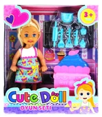 TOYZ DÜKKANIM Cute Doll Mini Bebek Mutfak Oyun Seti Kız Erkek Çocuk Oyuncak Eğitici Oyuncaklar thumbnail 1