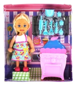 TOYZ DÜKKANIM Cute Doll Mini Bebek Mutfak Oyun Seti Kız Erkek Çocuk Oyuncak Eğitici Oyuncaklar thumbnail 3