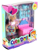TOYZ DÜKKANIM Cute Doll Mini Bebek Mutfak Oyun Seti Kız Erkek Çocuk Oyuncak Eğitici Oyuncaklar thumbnail 2