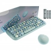 Hunter Series Azure Xt Retro Kablosuz Klavye ve Mouse Setı - 1