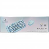 Hunter Series Azure Xt Retro Kablosuz Klavye ve Mouse Setı - 3