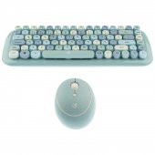 Hunter Series Azure Xt Retro Kablosuz Klavye ve Mouse Setı - 4