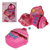 TOYZ DÜKKANIM Cupcake Şekilli 2 Katlı Makyaj Güzellik Seti Kız Erkek Çocuk Oyuncak Eğitici Oyuncaklar - 1