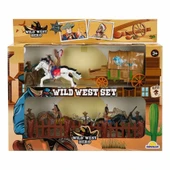 TOYZ DÜKKANIM At Arabalı 2 Katlı Kovboy Oyun Seti - Beyaz-Siyah At Kız Erkek Çocuk Oyuncak Eğitici Oyuncaklar - 1