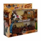 TOYZ DÜKKANIM At Arabalı 2 Katlı Kovboy Oyun Seti - Beyaz-Siyah At Kız Erkek Çocuk Oyuncak Eğitici Oyuncaklar - 2