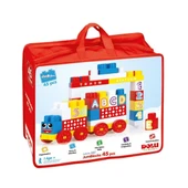 TOYZ DÜKKANIM 5027 Mega Blok 45'li Çantalı Kız Erkek Çocuk Oyuncak Eğitici Oyuncaklar - 1