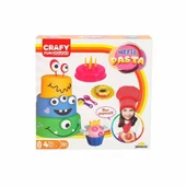 TOYZ DÜKKANIM Crafy Nefis Pasta Oyun Hamur Seti 200 g 17 Parça Kız Erkek Çocuk Oyuncak Eğitici Oyuncaklar - 2