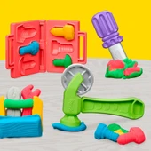 TOYZ DÜKKANIM Play-Doh Stamp n Saw Tool Bench - INT-F9141 Kız Erkek Çocuk Oyuncak Eğitici Oyuncaklar thumbnail 3