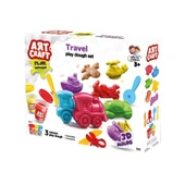 TOYZ DÜKKANIM 03998 Art Craft Seyahat Araçları Hamur Set 168 Gr -Fentoys Kız Erkek Çocuk Oyuncak Eğitici Oyuncakla - 1
