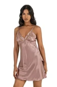 AmoraSecret AmoraSecret Vizon Kısa Saten Gecelik 8211 - 1